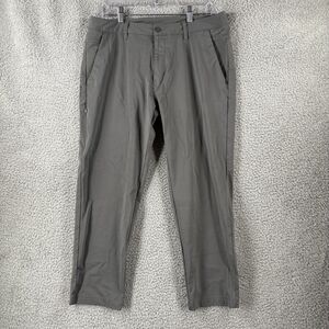 BYLT Premium Basics Everyday Pants 2.0 Mens Slim Fit Gray XL Extra Large 34x26